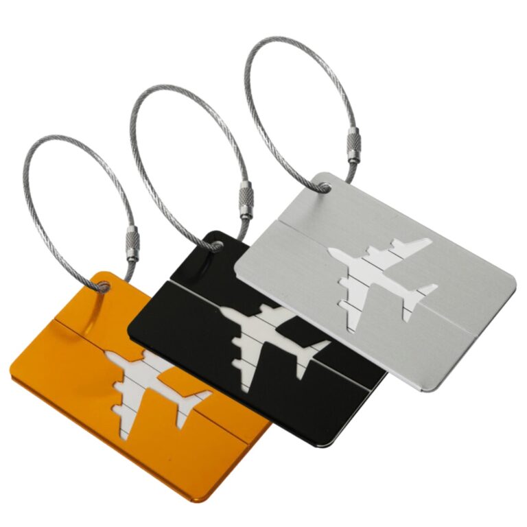 Kit 3 Tags De Viagem Bagagem Mala Colorida Alumín