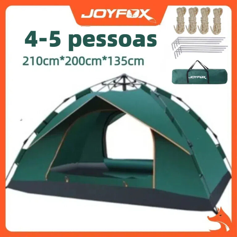 JOYFOX Barraca Camping Acampamento 4/5 Pessoas Aut