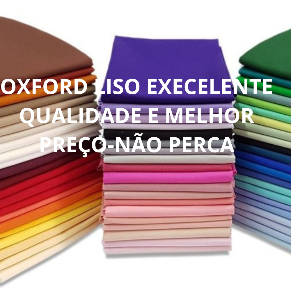 Tecido Oxford Premium 1,50m Largura – 100% Poliéster – Grosso Sem Transparência – Por Metro