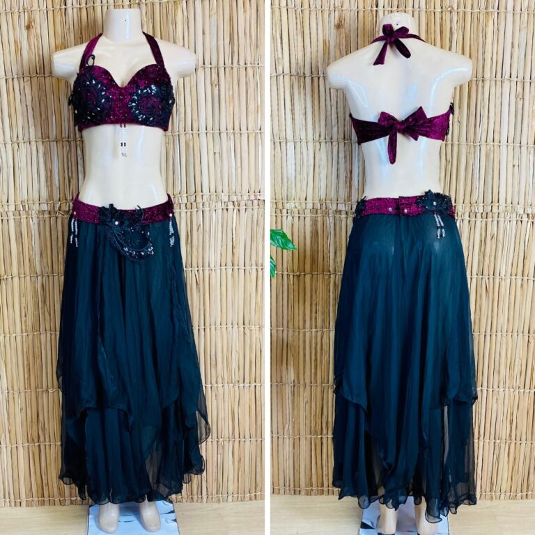 [Liquidação] Dança do Ventre Traje  Bordado Com