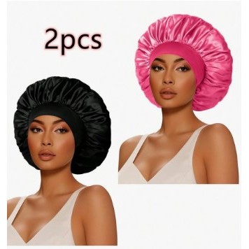 2 Peças Touca De Dormir, Touca De Cabelo De Cetim