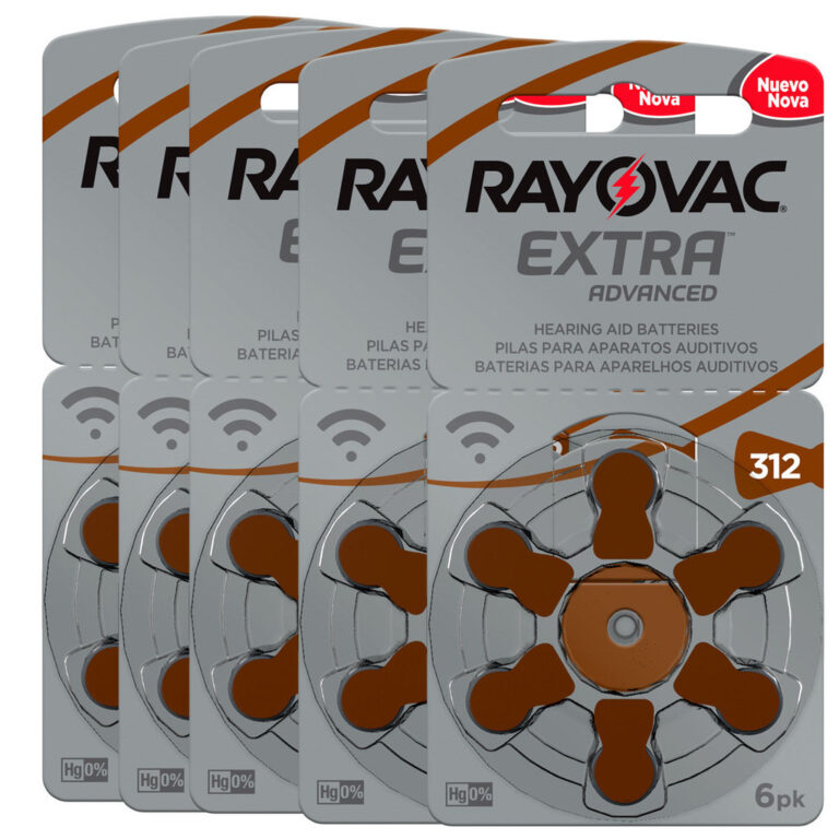 Pilha Auditiva 312 Rayovac Bateria Pr41 kit 30 uni