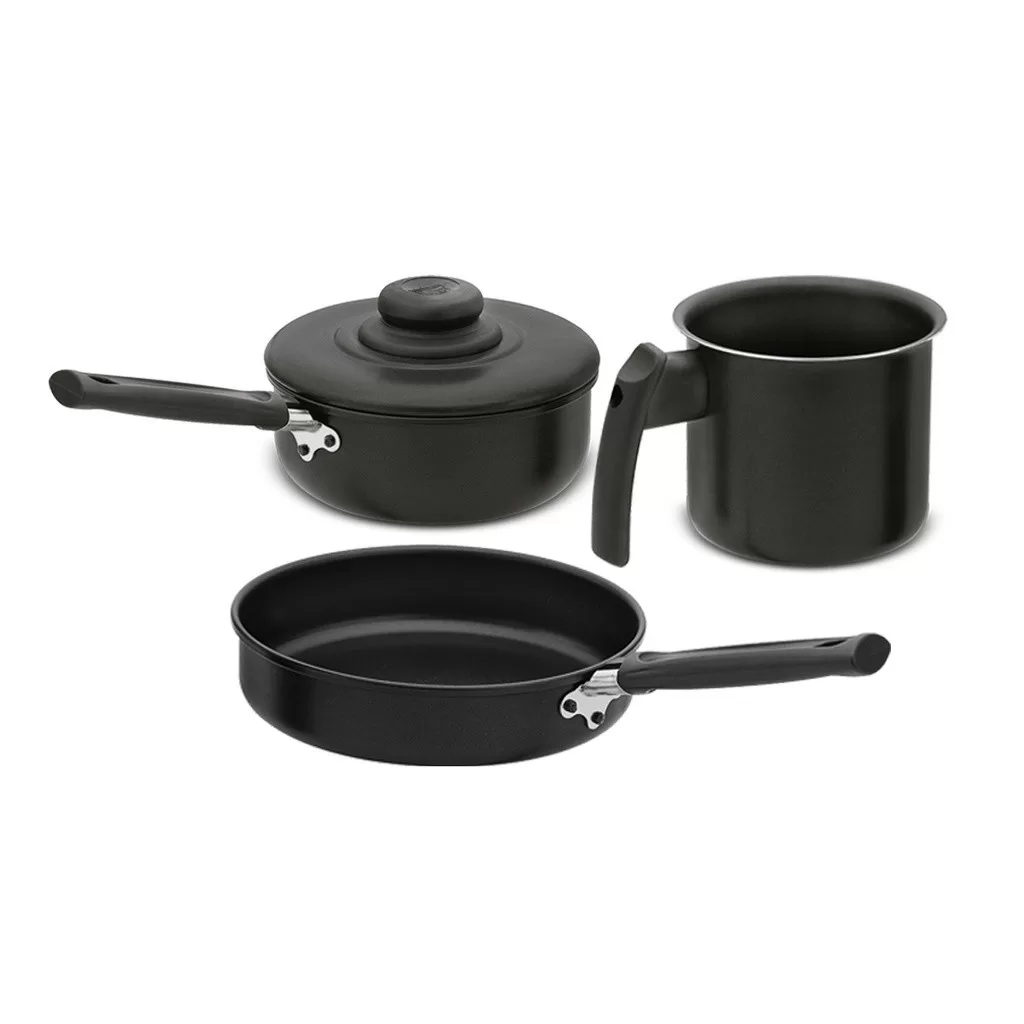 Conjunto Panela Canecão Frigideira Antiaderente 3 Pç FortLar