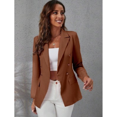Blazer Casaquinho Feminino Alfaiataria Casaco Soci