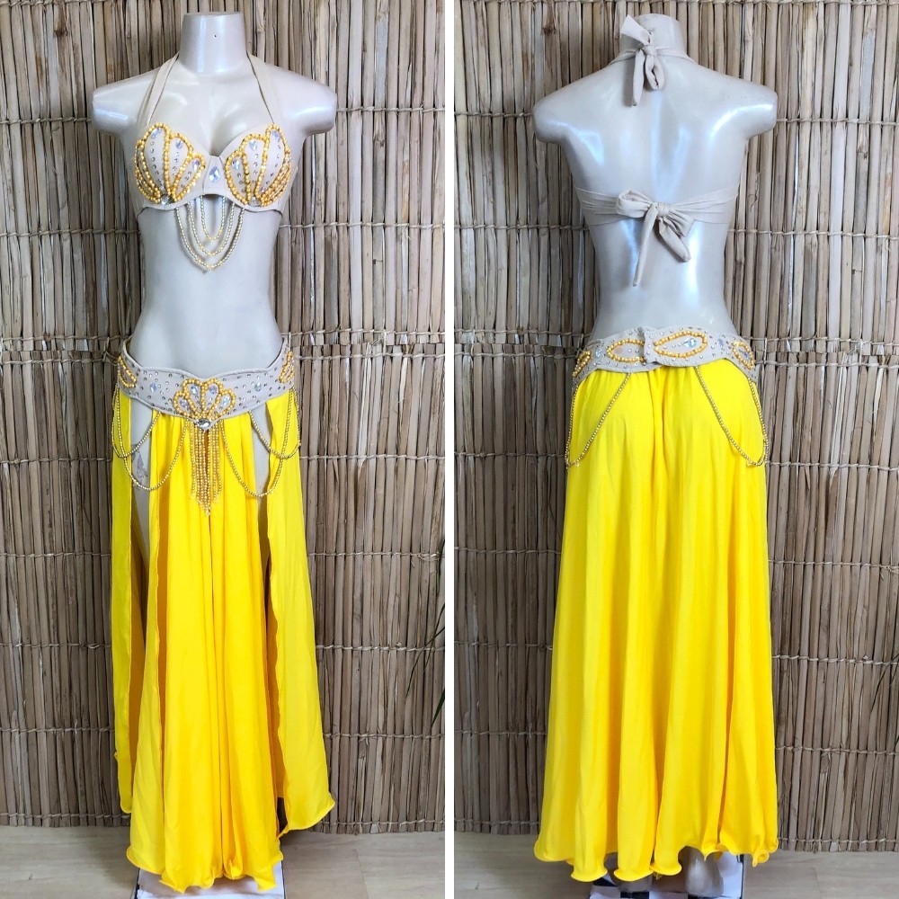 [Liquidação] Dança do Ventre Traje Bordado Completo Pronta Entrega – TPCL-694