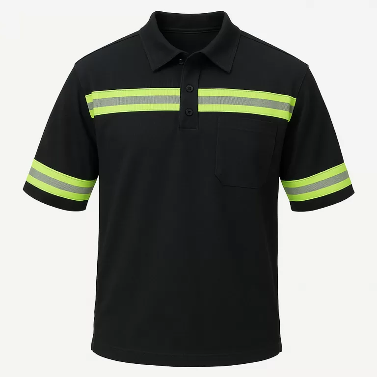 02 Camisa De Brim 02 Botão C/ Faixa Refletiva Man