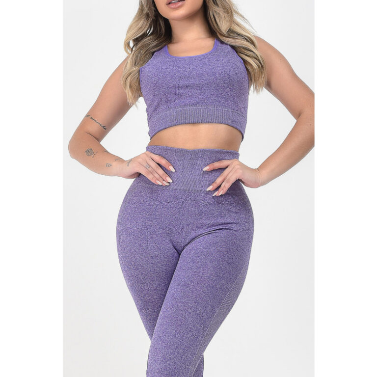 Conjunto Esportiva Calça Leg Feminina Cintura Alt
