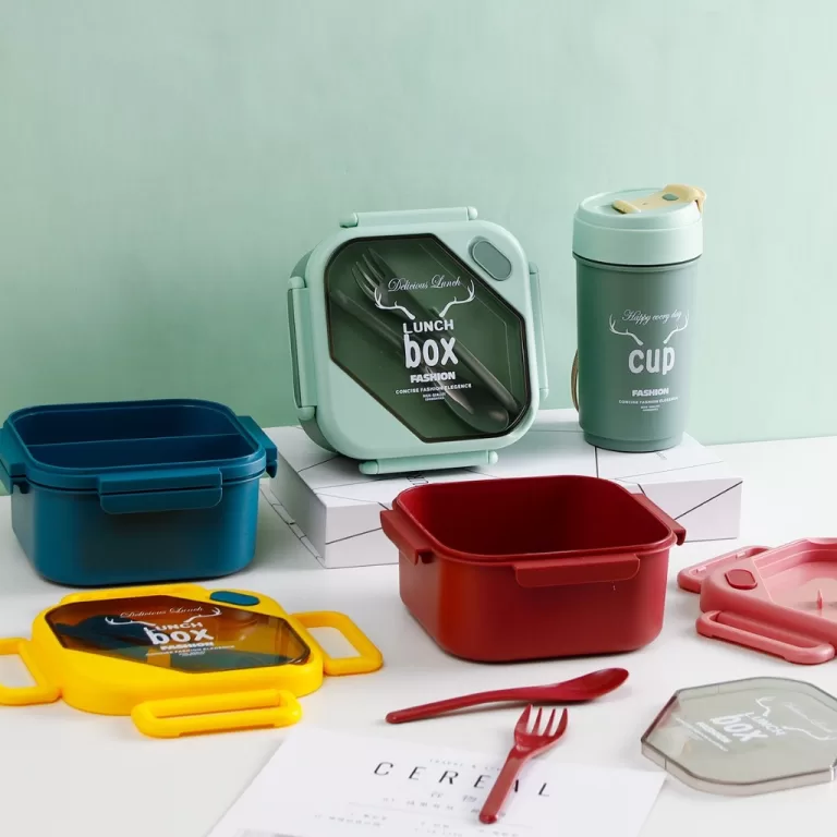 LUWAVE. Kit Marmita Lancheira 1000ml E Garrafa 500