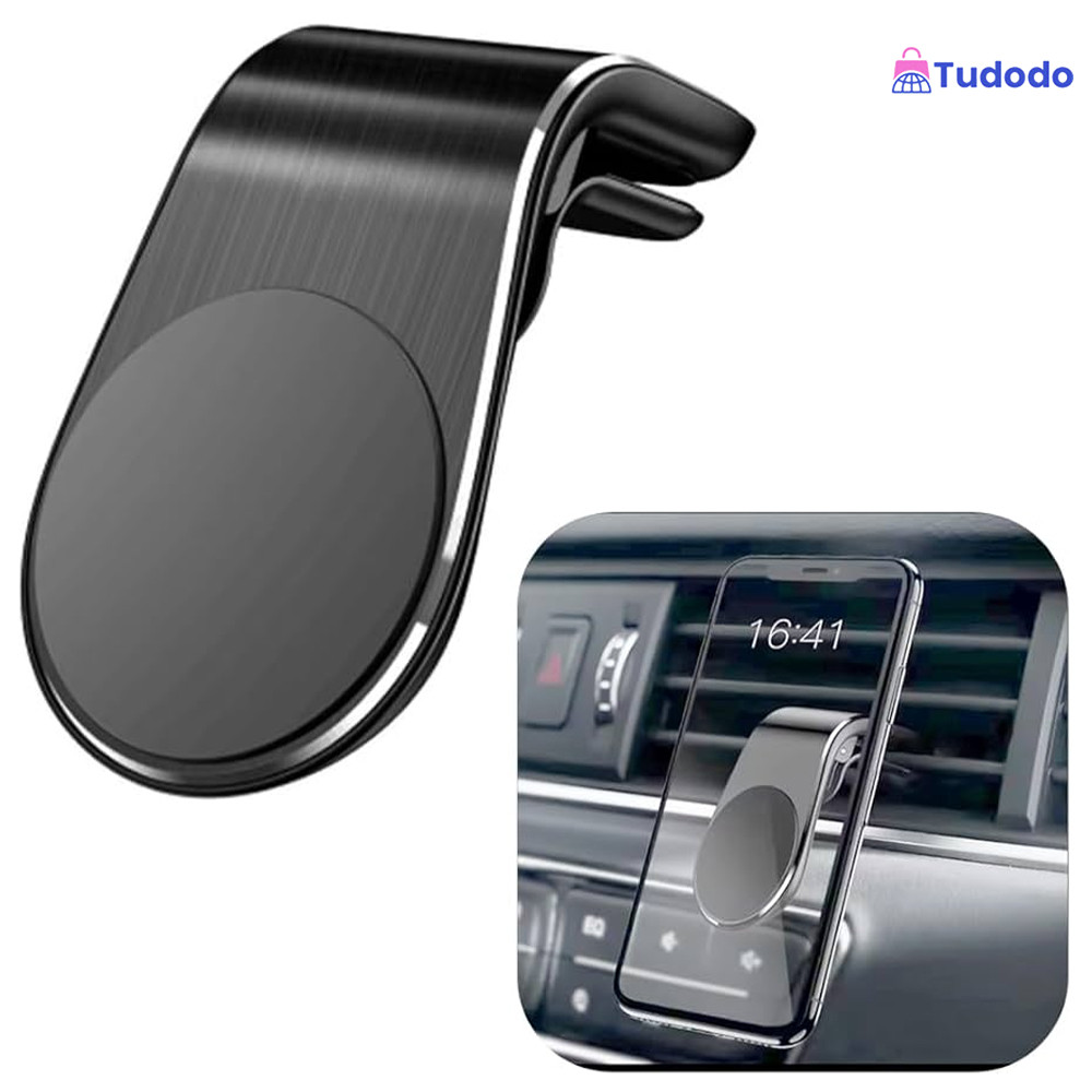 Suporte Veicular Magnético para Celular com Imã Forte e Instalação Rápida