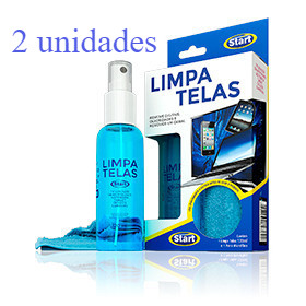Limpa Telas Start Kit + Pano Microfibra Removedor 