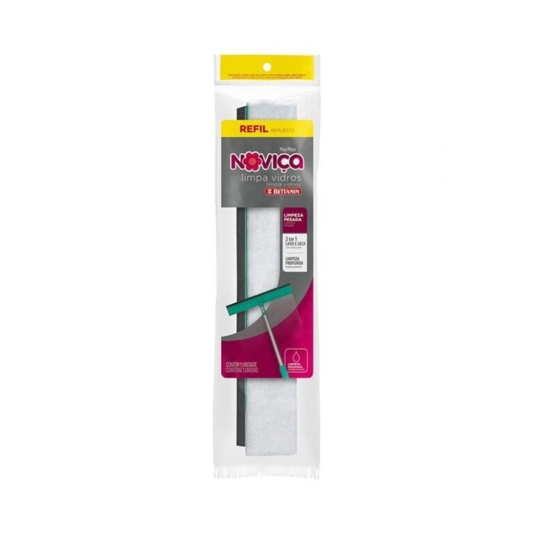 Refil Para Mop Limpa Vidros Lava Seca 2 Em 1 Novi
