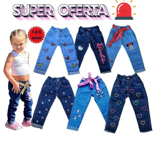 CALÇA JEANS INFANTIL LUXO PREMIUM