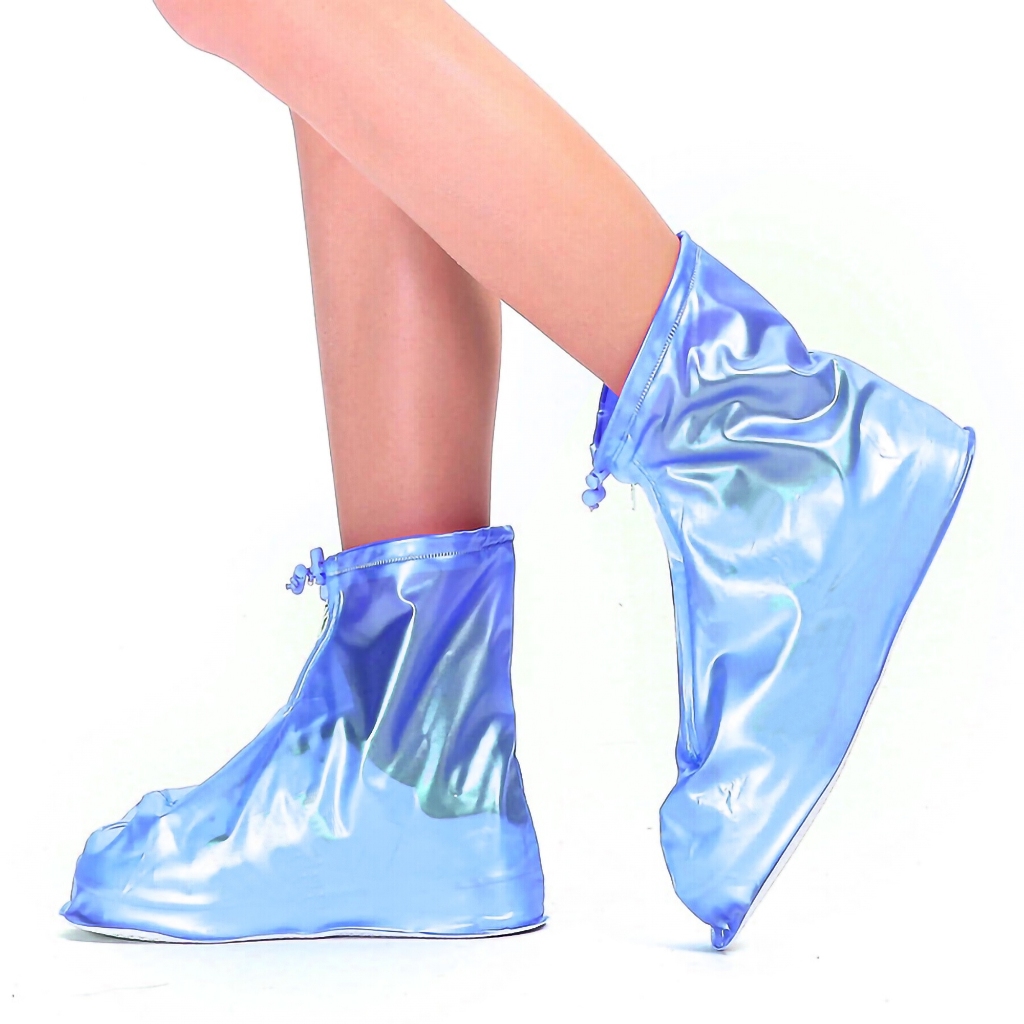 Capa de Chuva para Sapato Reutilizável Cano Alto Impermeável PVC – A699