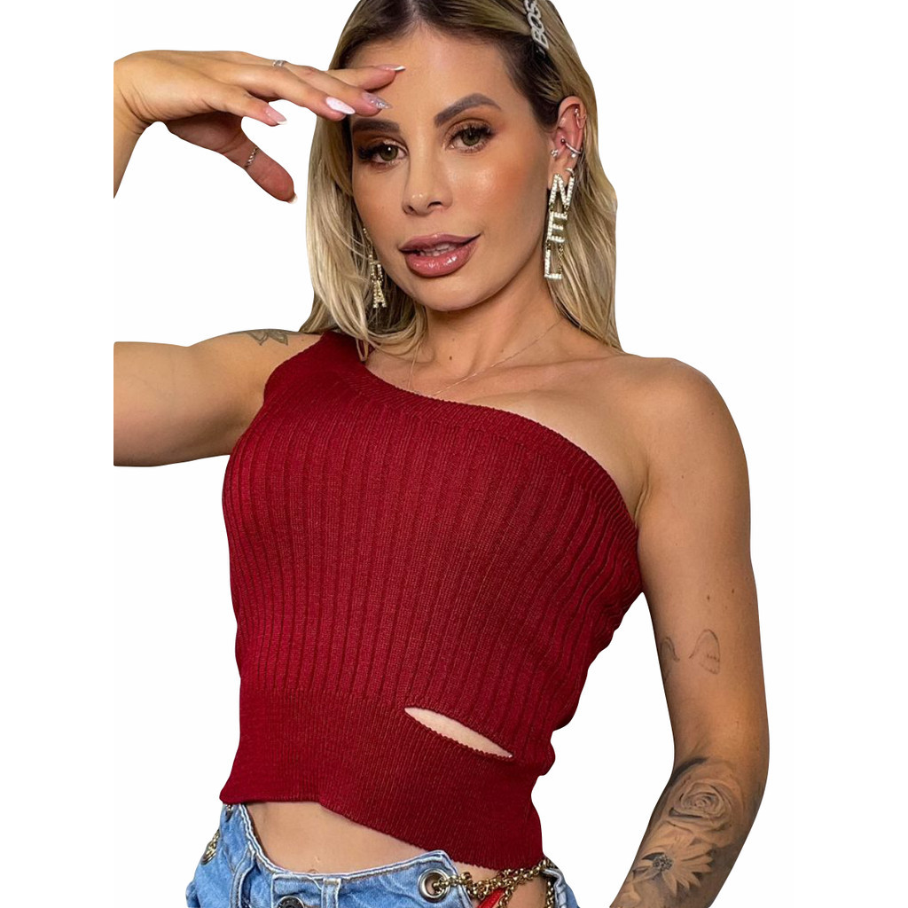 Modal Blusinha Estilo Croped Mula Manca