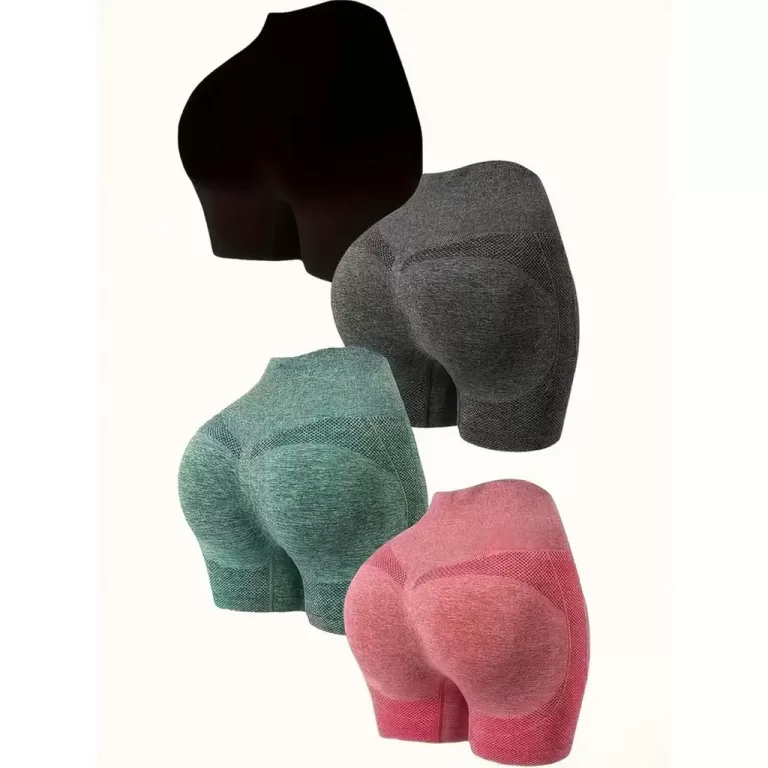 Kit 4 Shorts Levanta Bumbum Feminino Academia Yoga