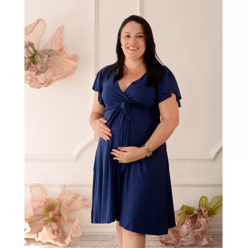 Vestido Para Gestante Super Confortável Gravida Vestido Leve e Soltinho Promoção Envio Imediato