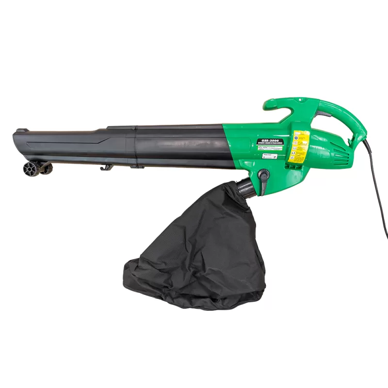 Soprador e Sugador de Folhas Elétrico 3000W com Saco Recolhedor 45L – GARTHEN-GSS3000