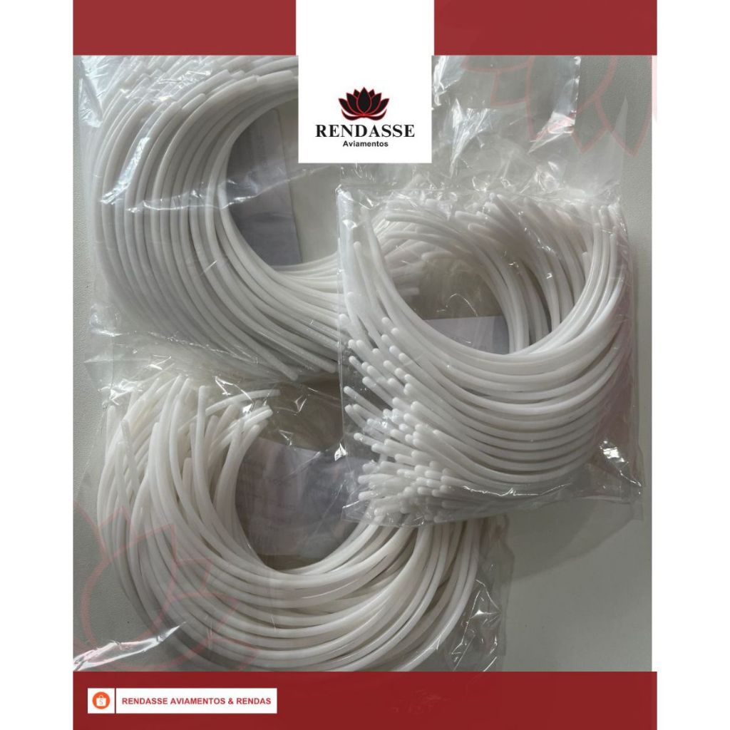 Pacote 50 Pares Arco Para Sutiã Universal De Plástico Confecção