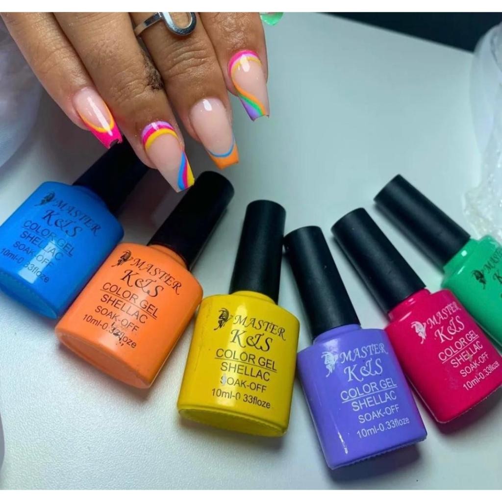 Kit 12 Esmaltes em Gel KES – Cores Variadas 10ml
