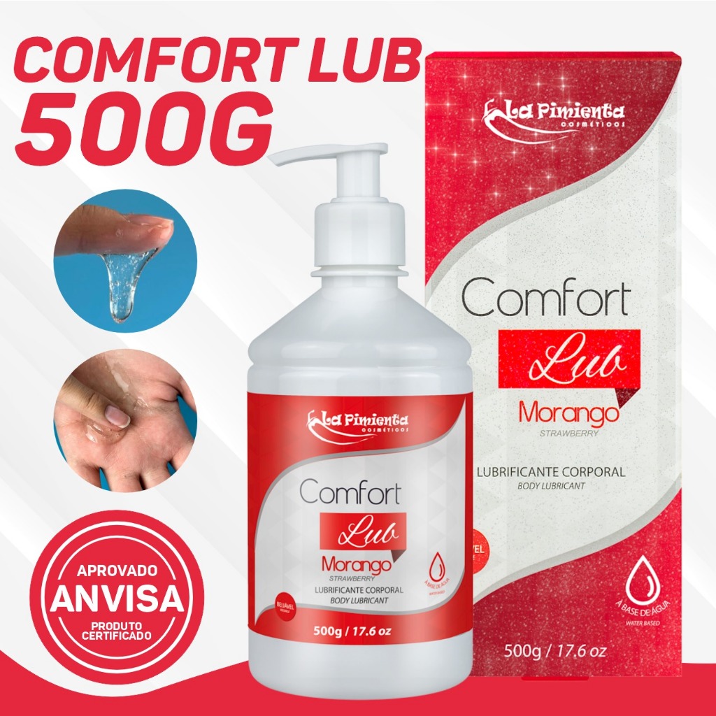 LURIFICANTE ÍNTIMO COMFORT LUB 500 MOLHADINHO, SUAVE E DELICIOSO DO COMEÇO AO FIM