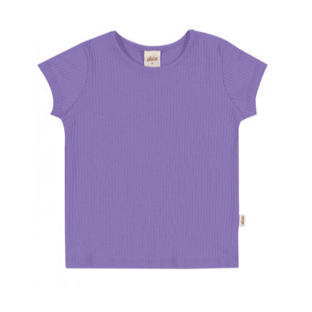 Blusa infantil menina em malha canelada Verão Eli