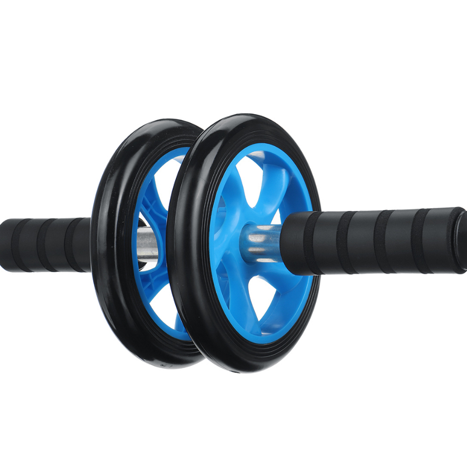 Roda DUPLA Abdominal Para Exercicio Treino Abdomem Funcional Fitness Esporte Casa SQ7105