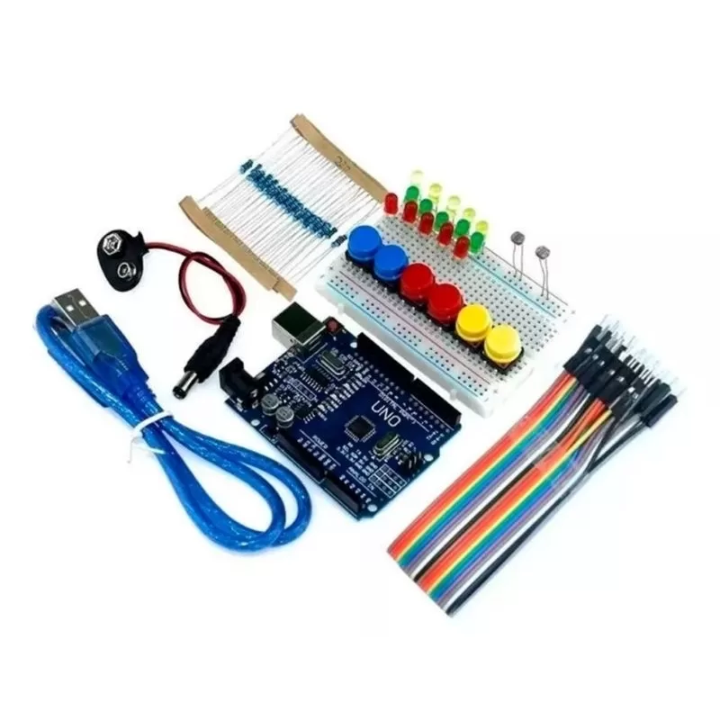 kit uno R3 itens componentes eletrônicos programe