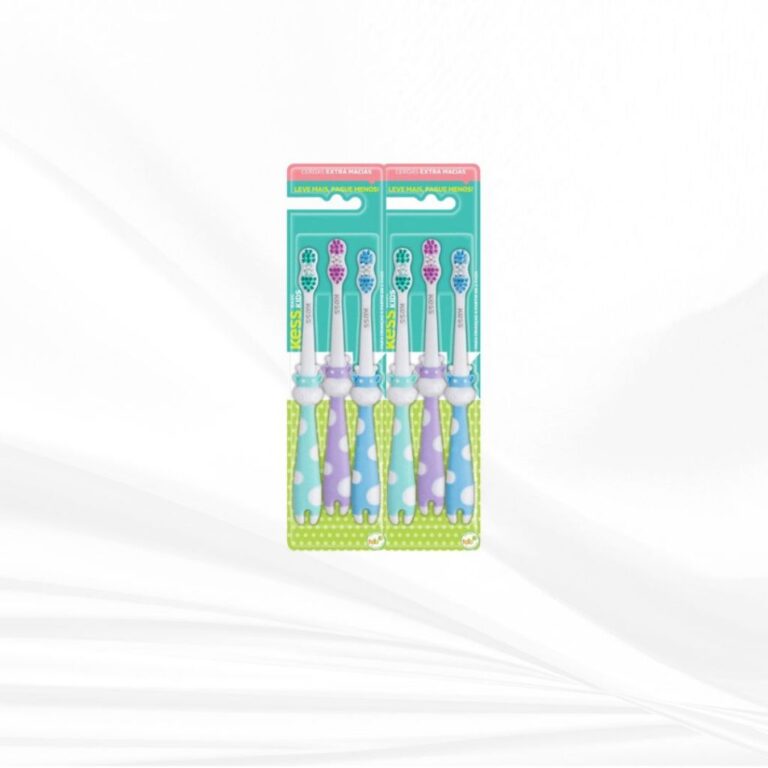 Kit Escova Dental Infantil Extra Macia 3 Unidades 