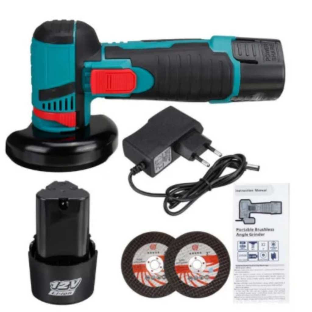 Lixadeira Esmerilhadeira Recarregável 76mm 12v Angular S/fio