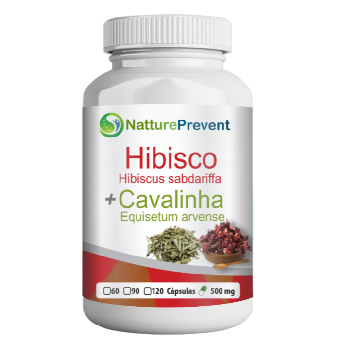Hibisco com Cavalinha 500 mg 60 / 90 / 120 Cápsul