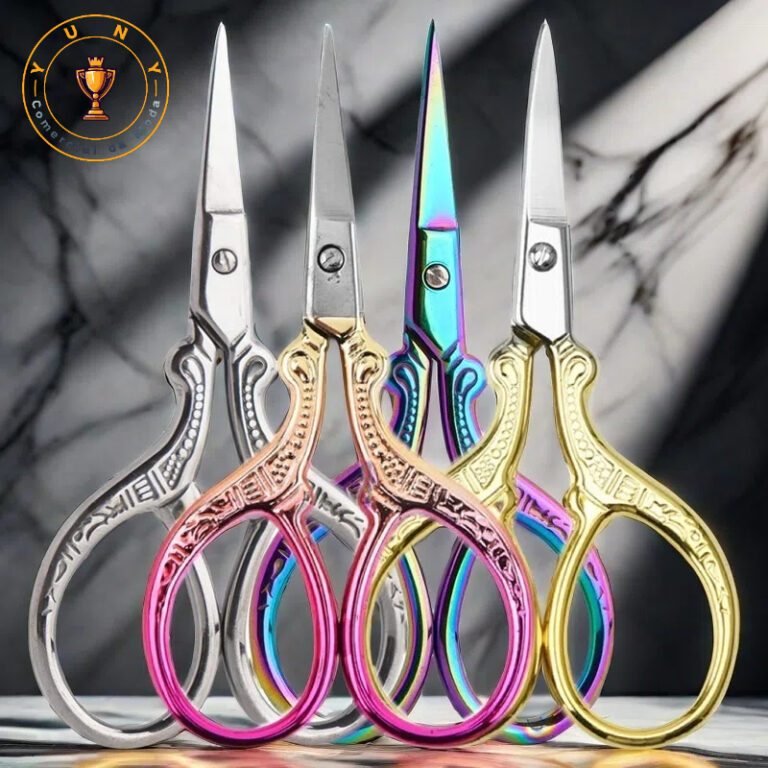 Kit 4 Peças Tesoura Para Corte Bordado Unha Inox 