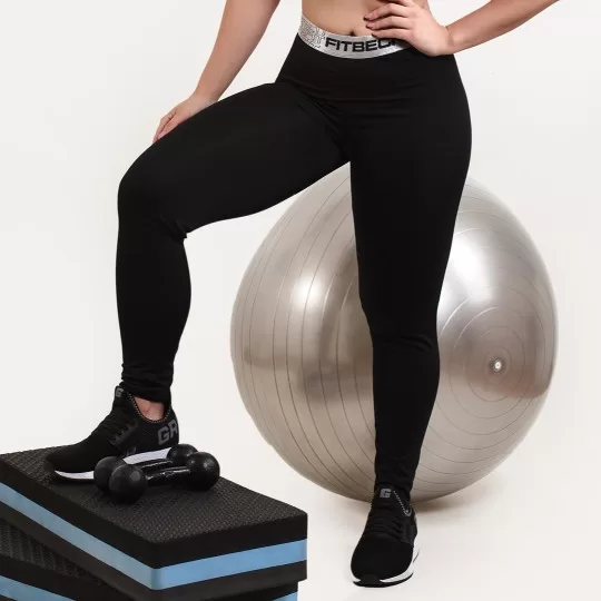 KIT 2 Calça Legging Feminina Elástico Exposto Ci