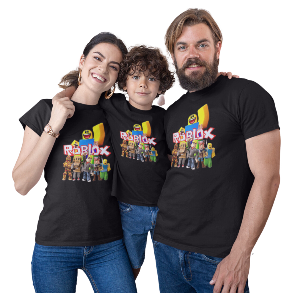 Camisas Camisetas Turma do Roblox C92 Monte seu Kit Familia -Valor de 1 peça