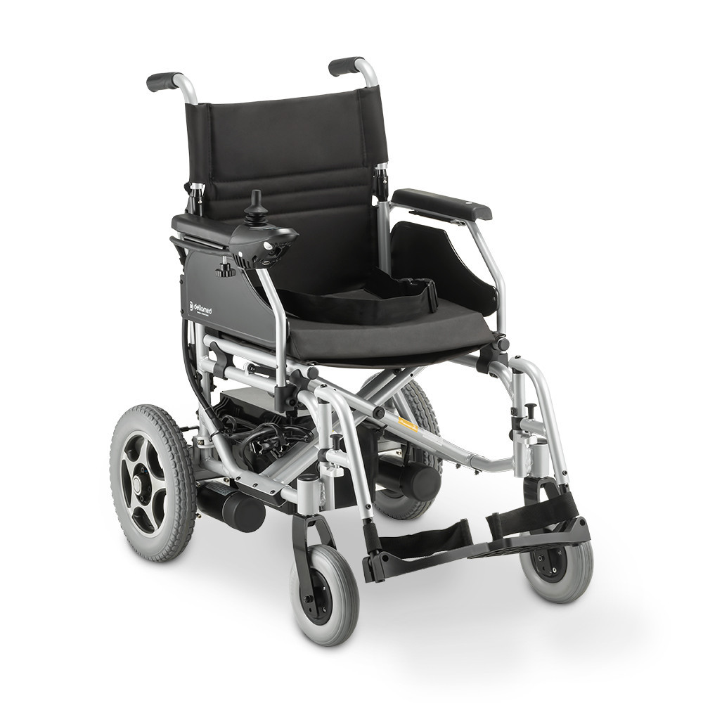 Cadeira de Rodas Motorizada em Alumínio Dobrável até 120 Kg Assento de 44 cm D900 Dellamed