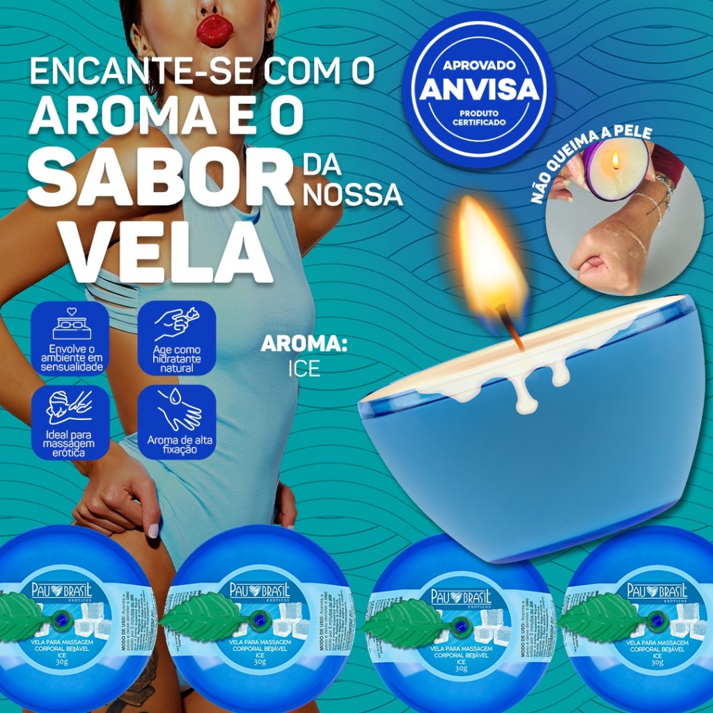 VELA SENSUAL PARA PRELIMINARES  QUE DEIXA O CORPO EXCITADÍSSIMO