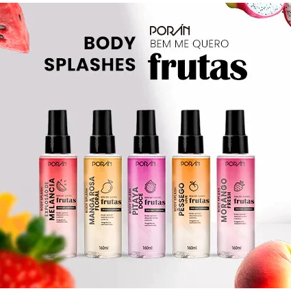 Poran Body Splash 160 ML (Cereja c/ champanhe, Cho