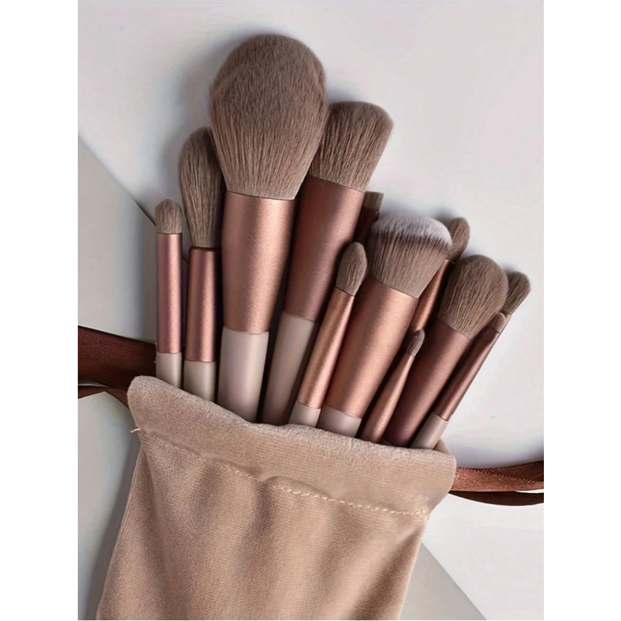 Kit 13 Pçs Pincéis De Maquiagem Contorno Kabuki Profissional–Bom qualidade