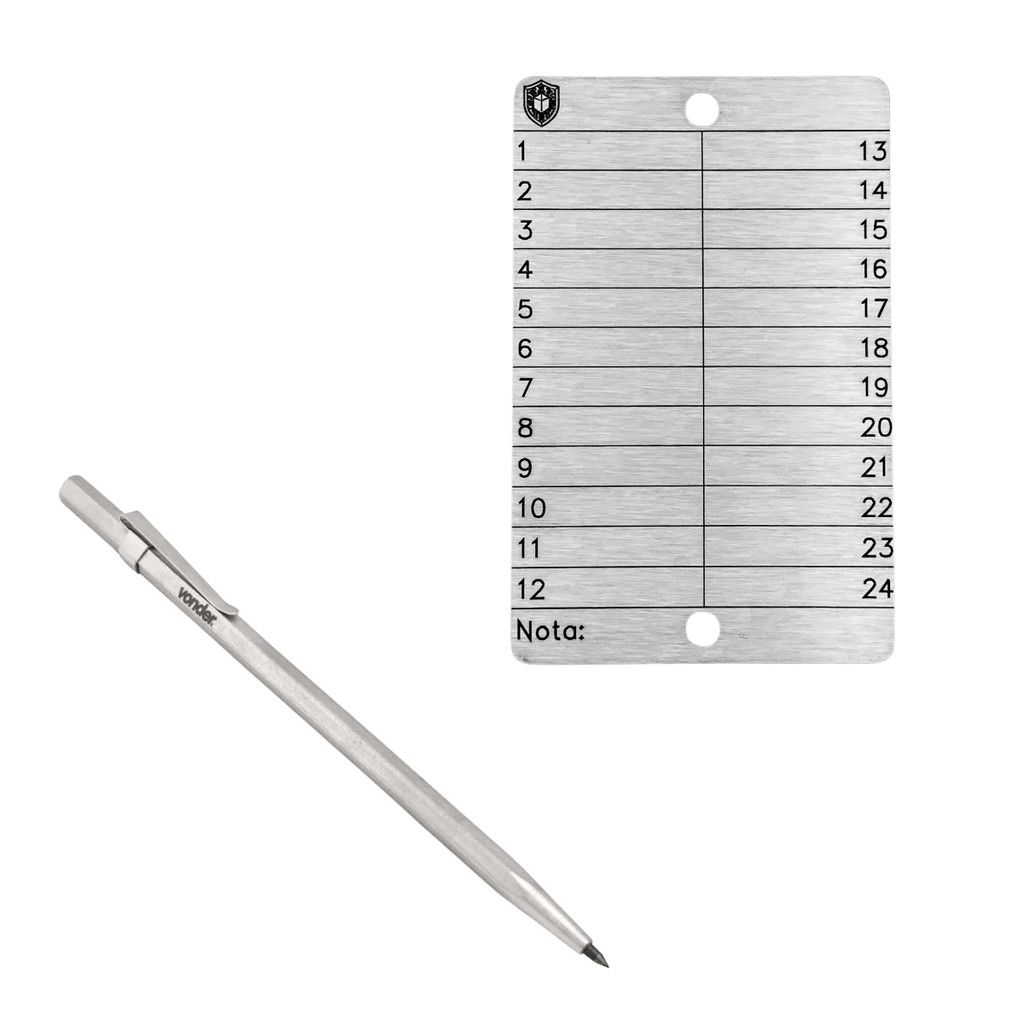 Riscador + Carteira Cripto | Bitcoin | Inox