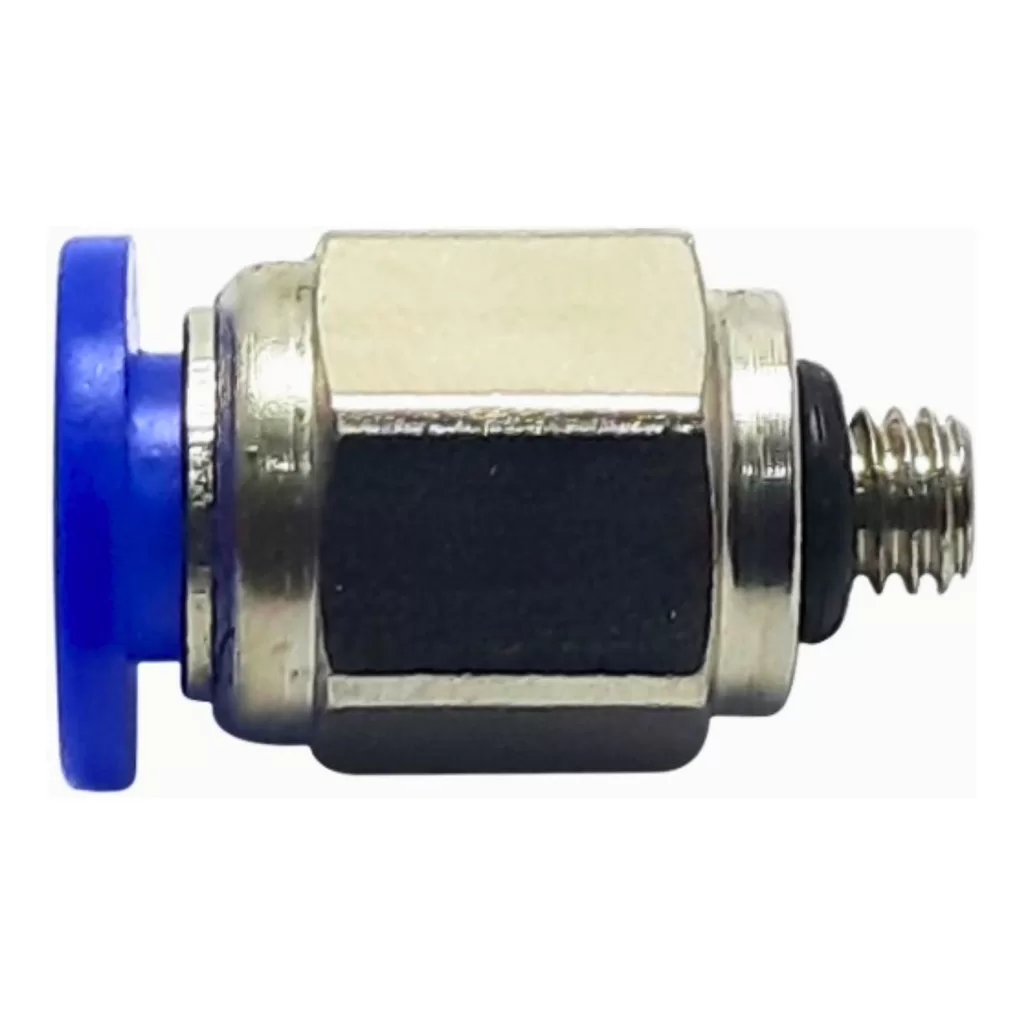 10 Peças Conexão Pneumática Reta Rosca Macho M5 X Tubo 6 Mm