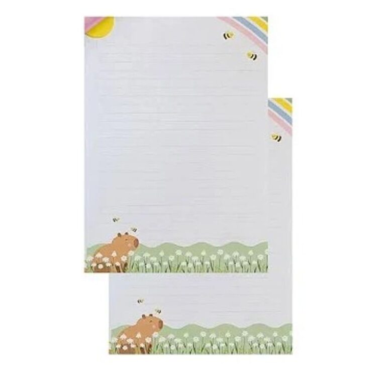 Papel de Carta Capivara – 30 folhas