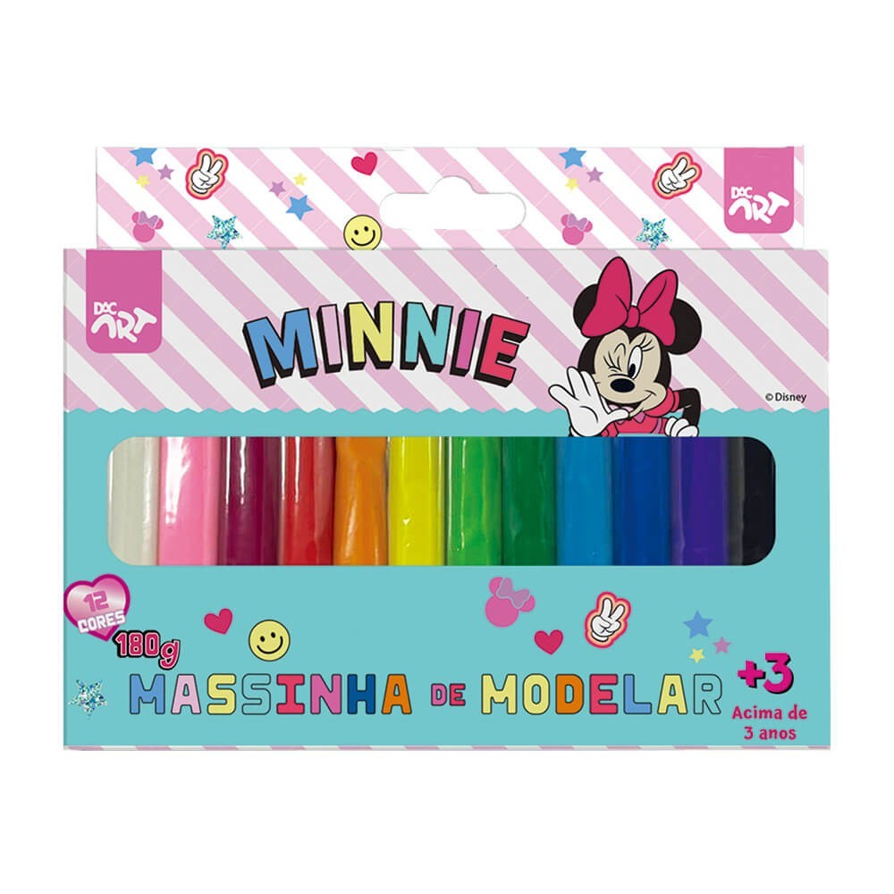 Massinha de Modelar Minnie 12 Cores – Dac