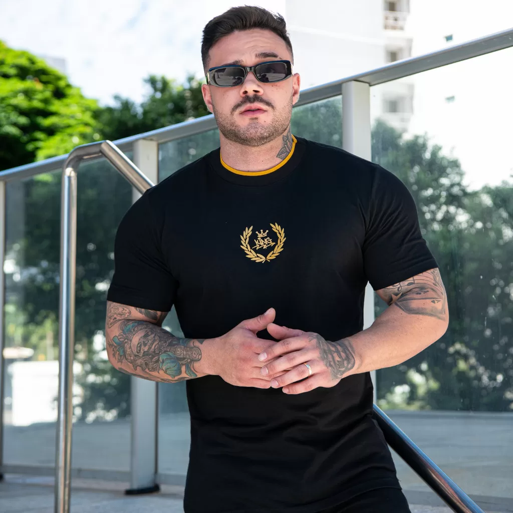 Camisa Polo Masculina Gola O Premium Algodão Jovem Estilosa