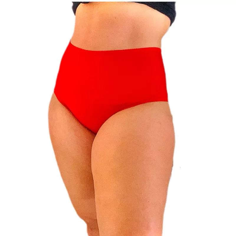 kit 5 Calçola Plus Size Senhora Conforto Pós Parto Cós Alto Calcinha Grande