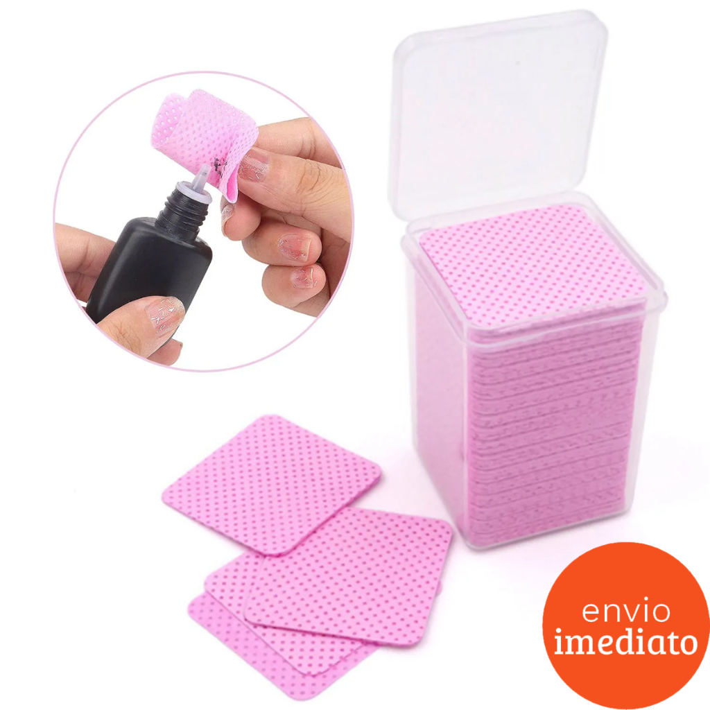 200 Lenços Para Limpeza de Pinças e Bico de Cola Sem Fiapos Toalhetes Para Limpeza