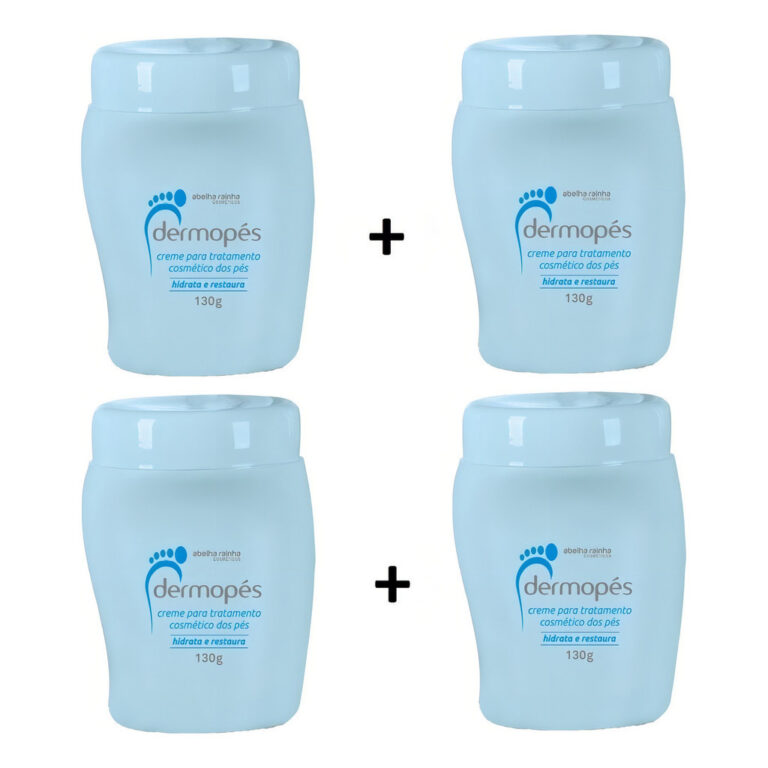 Kit 4 Creme Cosméticos Para Os Pés Hidrata E Res