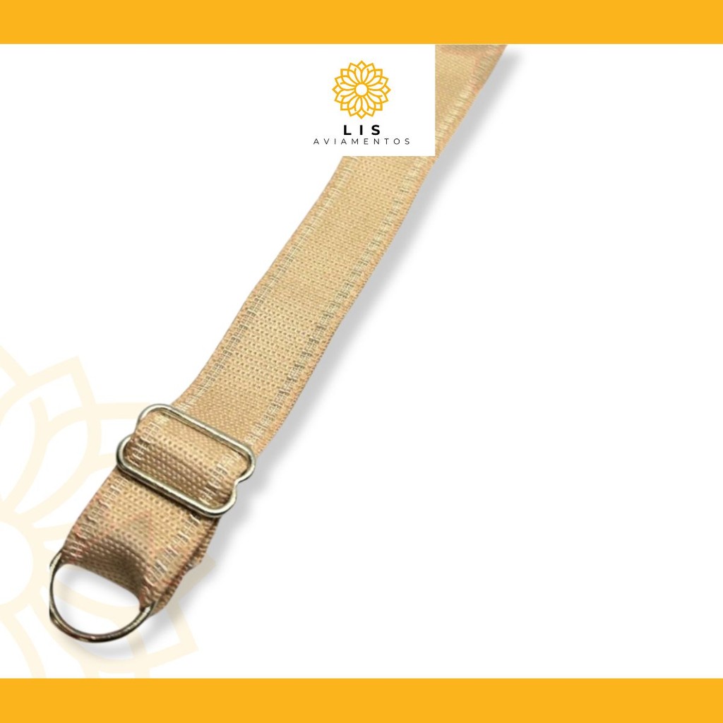 1 Par de Alça Sutiã Reforçada Plus Size de 1,8cm Costura