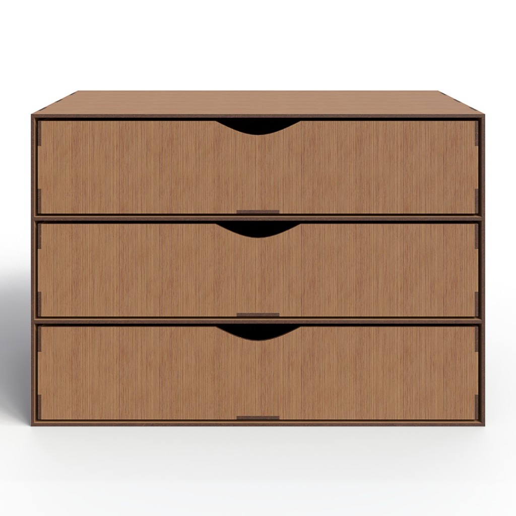 Gaveteiro Organizador de Mesa em MDF Para Escritorio Moderno