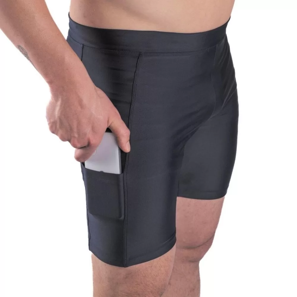 Bermuda Térmica Com Bolso Poker Gold Masculina – Preto