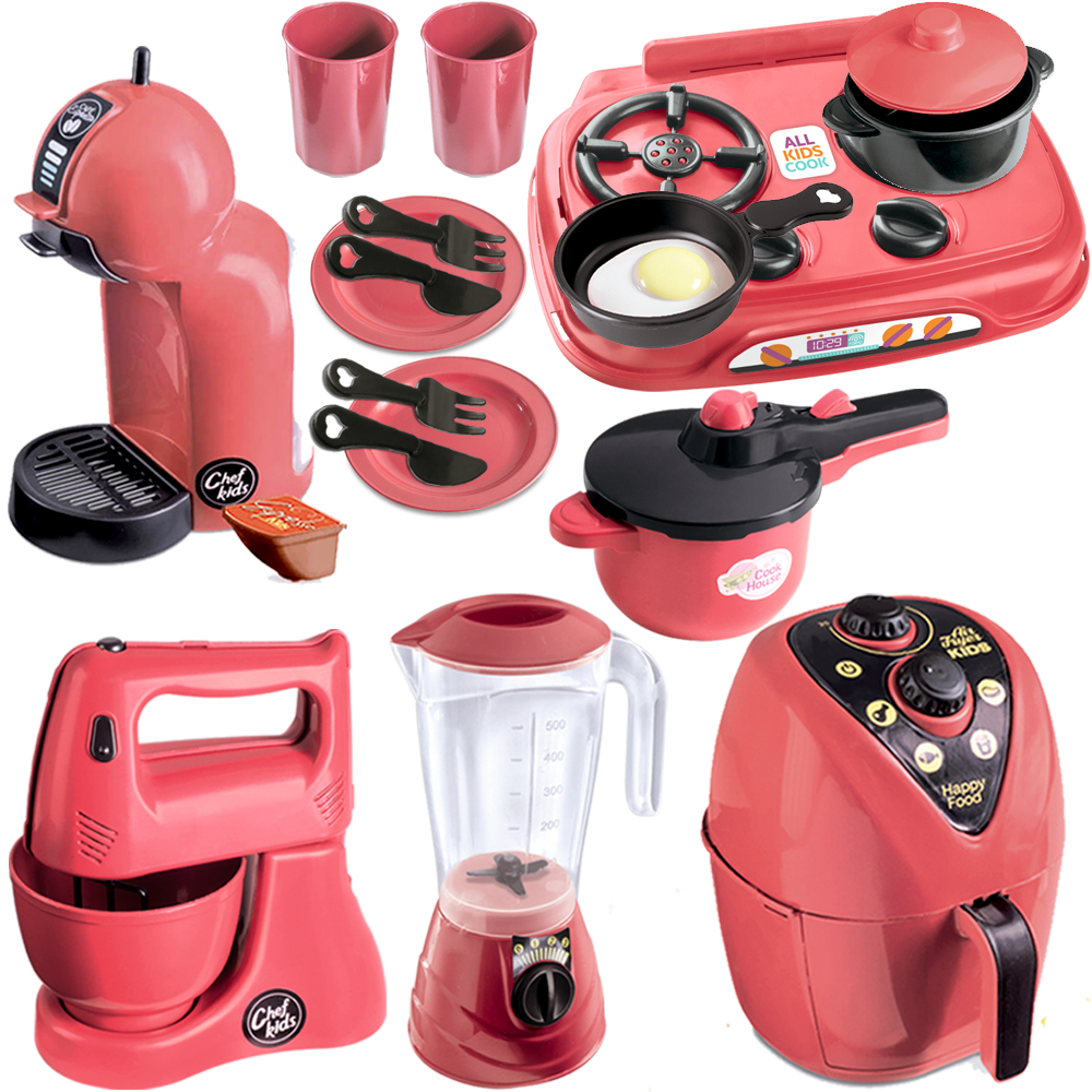 Kit Faz De Conta Infantil Menina e Menino Chef Kids