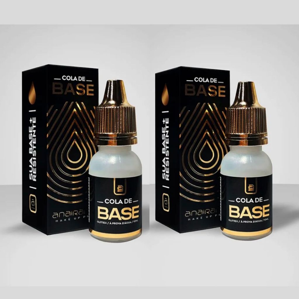 MAQUIAGEM COLA DE BASE PELE BLINDADA FIXADOR MAQUIAGEM ANAIRANA KIT COM 2